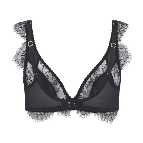 Agent Provocateur black Deanna floral lace bra 34B